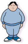 Drawing of a man with a less muscular build